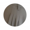Pantaloni da tango e swing, vintage ViolaClandestina - dettaglio tessuto poliestere grigio carta zucchero